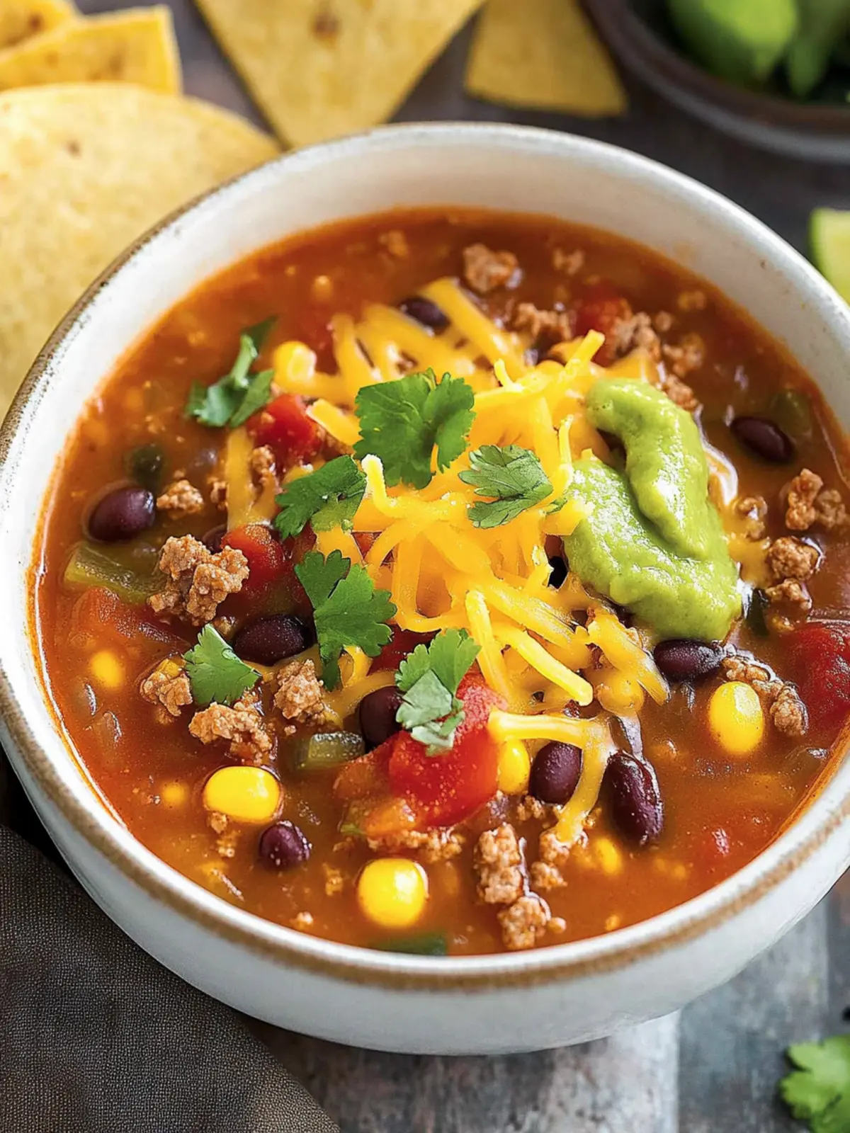 Paula Deen Taco Soup