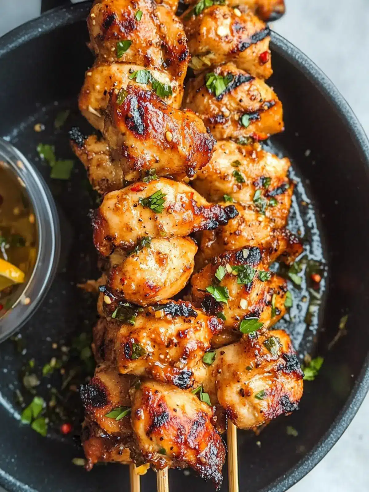 Hot Lemon Pepper Chicken Skewers