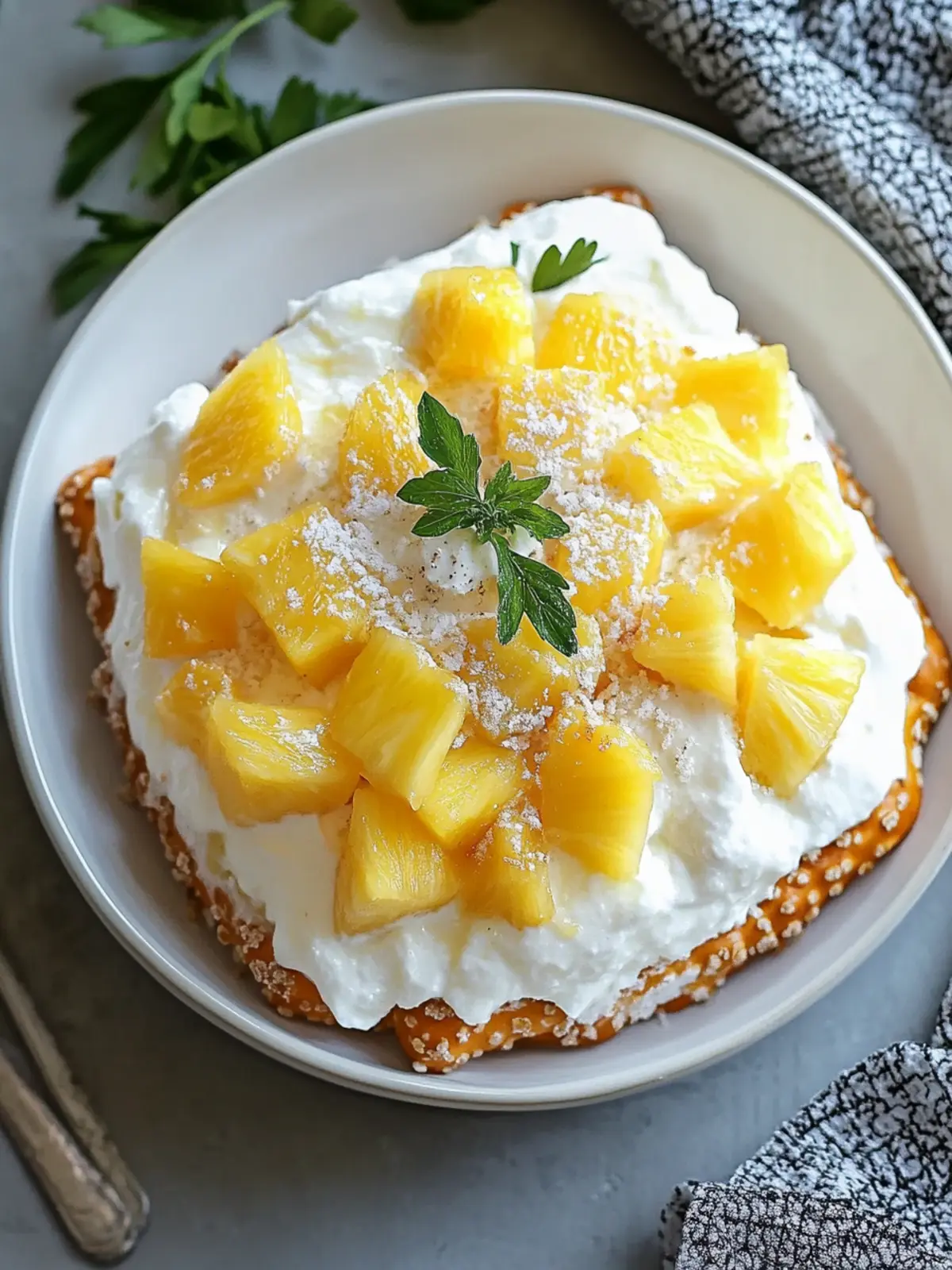 Pineapple Pretzel Salad