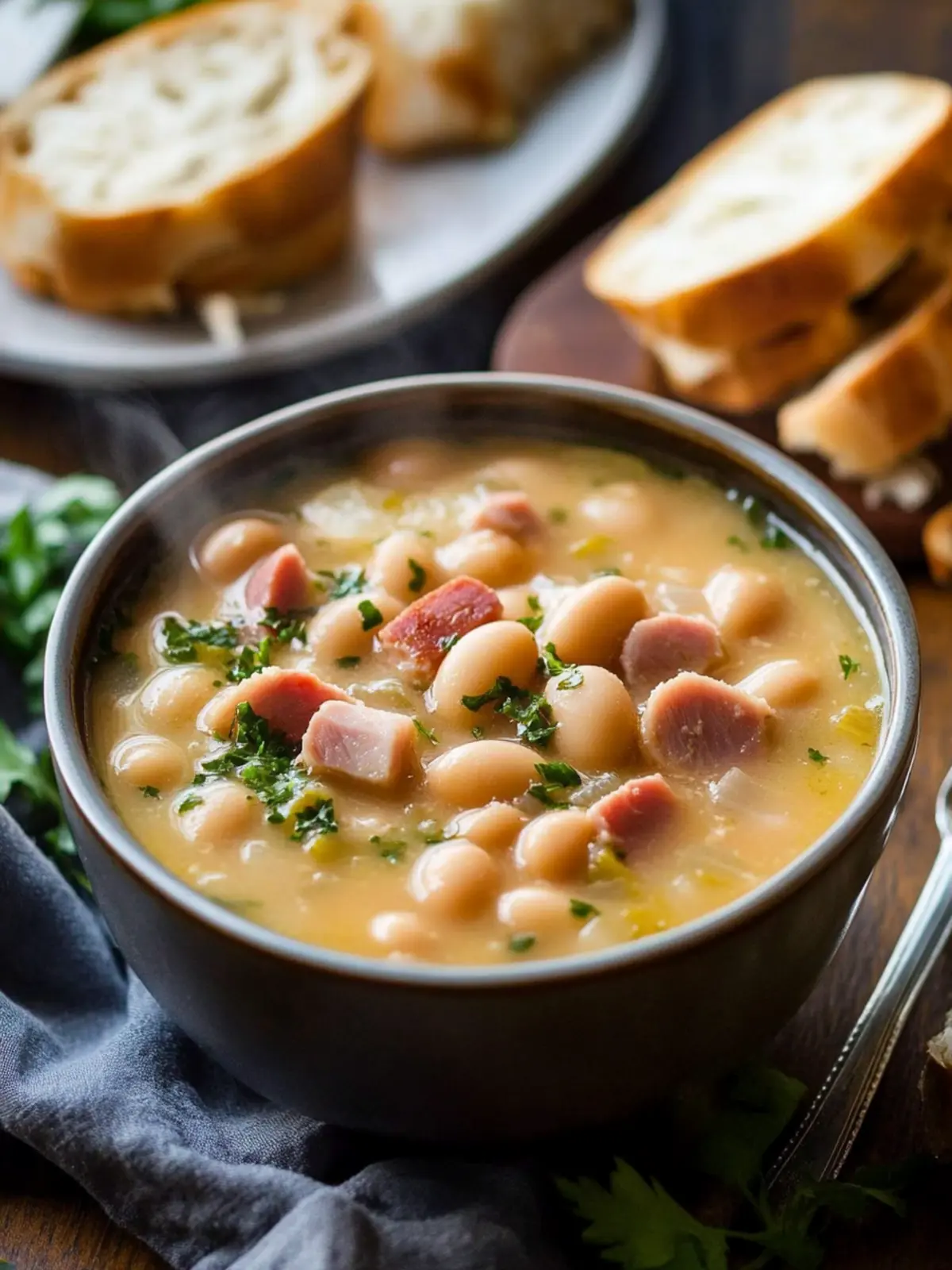 Lima Bean Soup with Ham