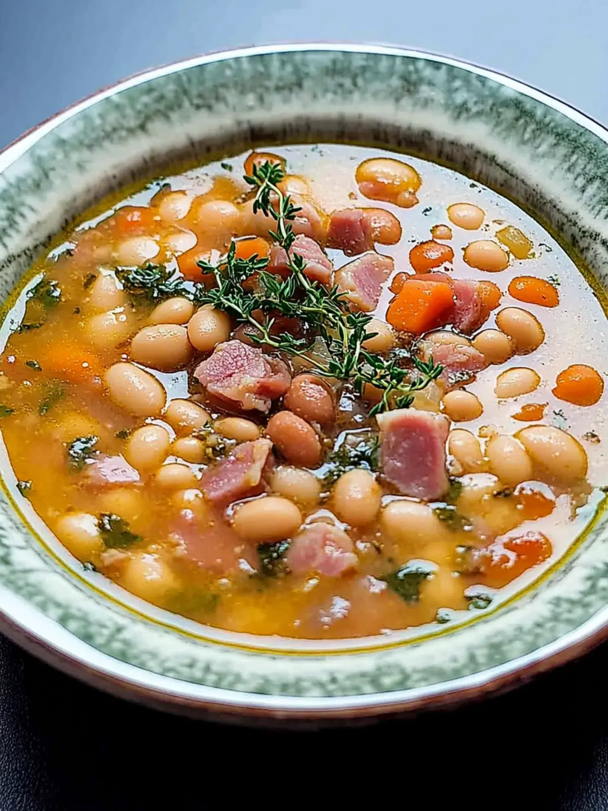 Crockpot Bean Soup with Ham Bone