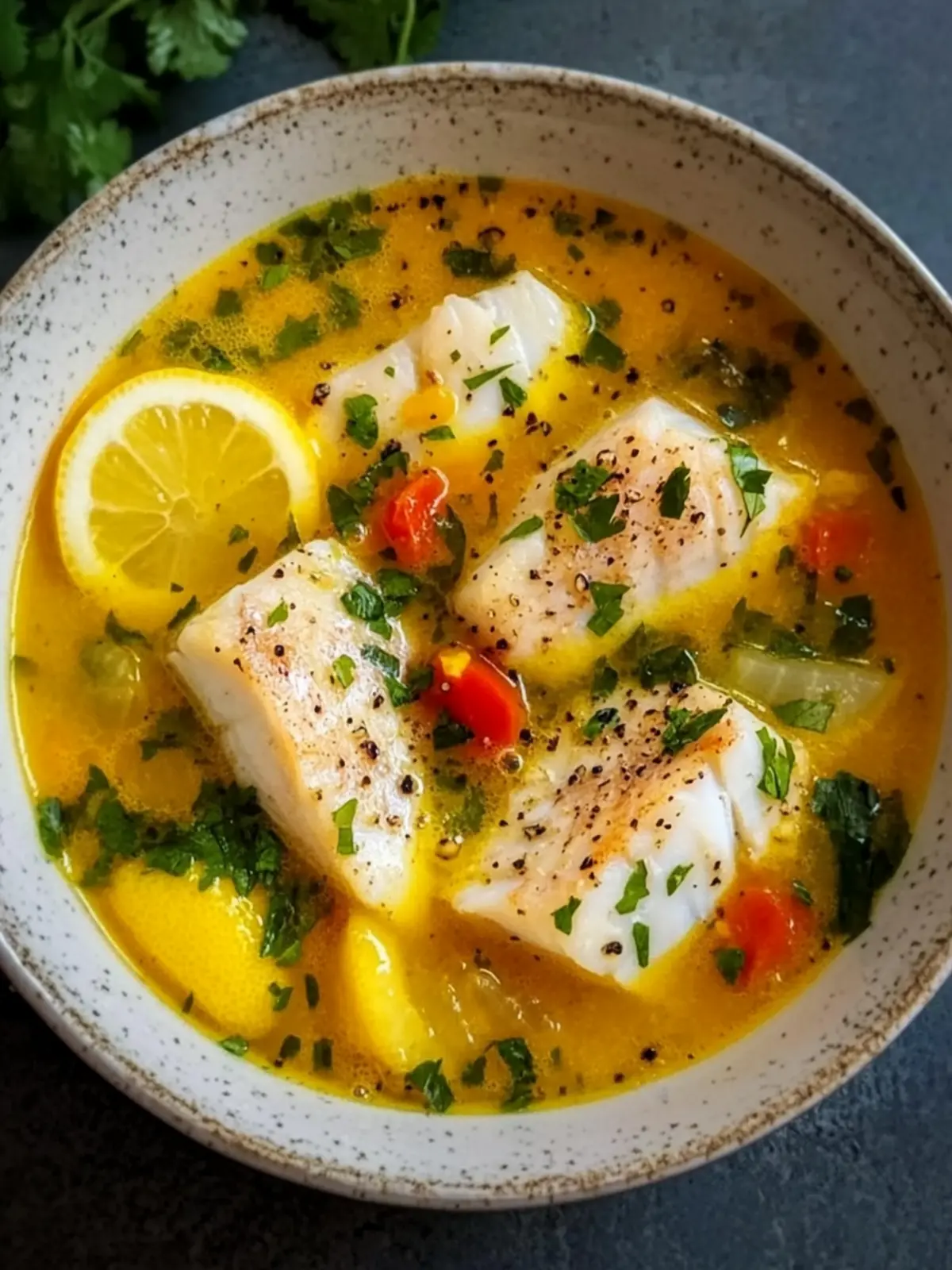 Spicy Lemon Fish Soup