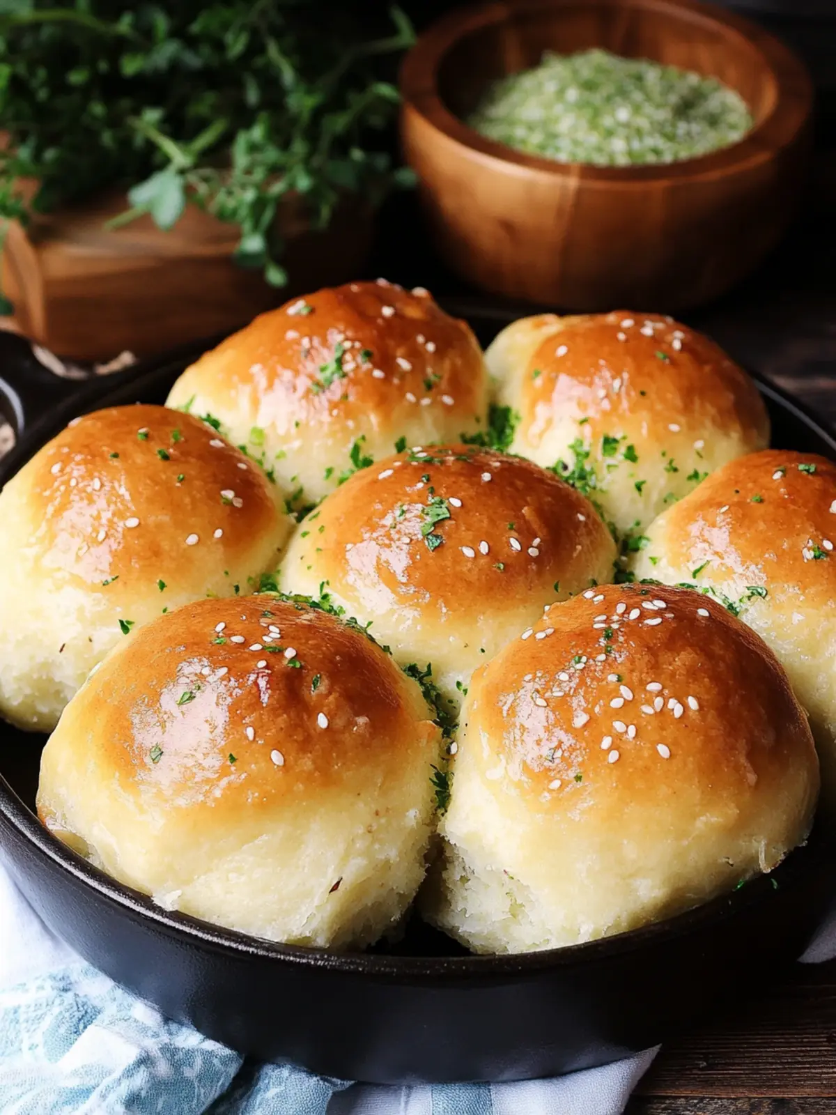 Herbed Potato Rolls