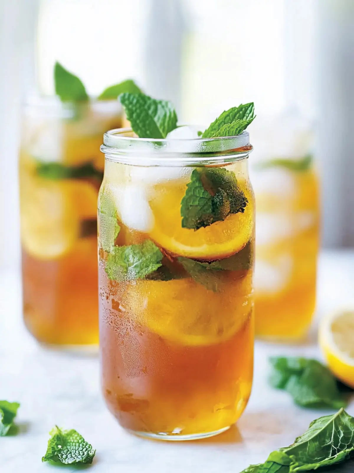 Honey Mint Green Iced Tea