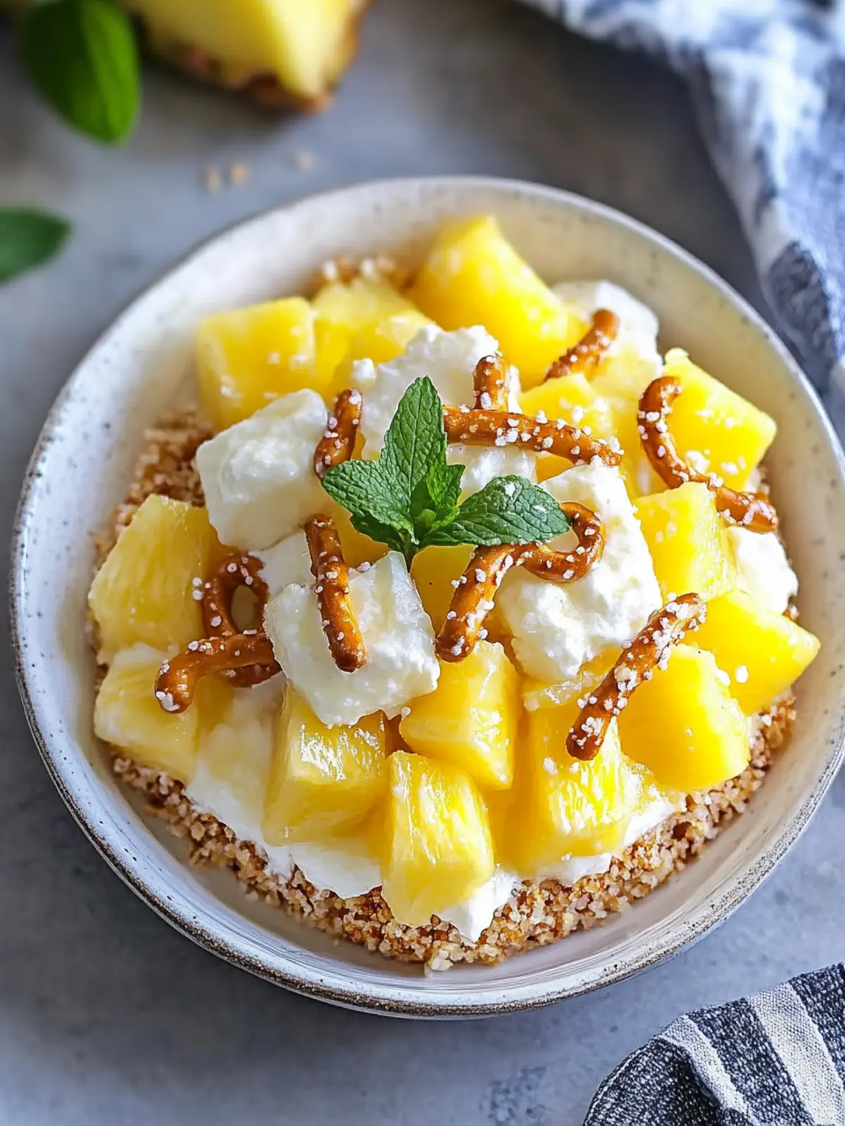 Pineapple Pretzel Salad