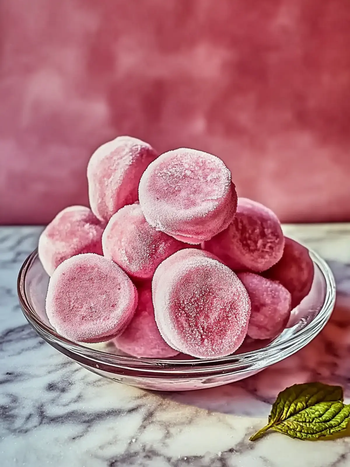 Frozen Rhubarb Yogurt Bites