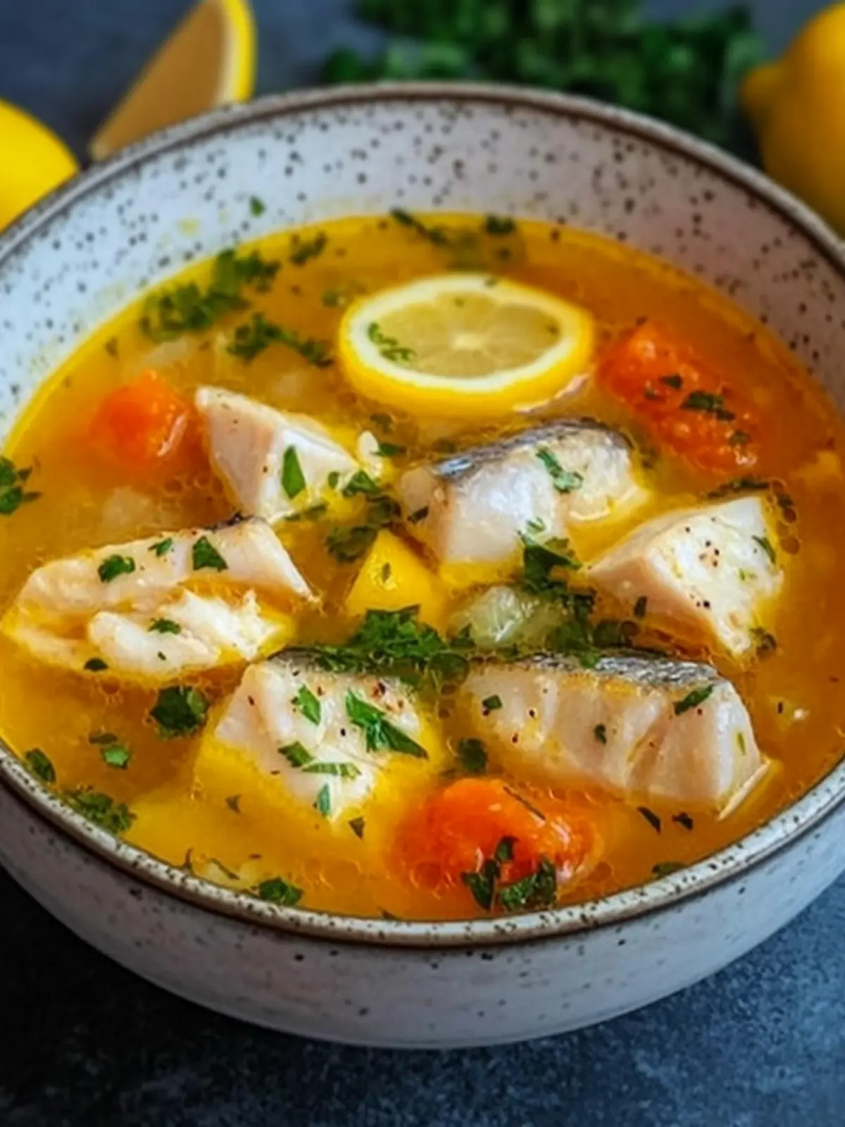 Spicy Lemon Fish Soup