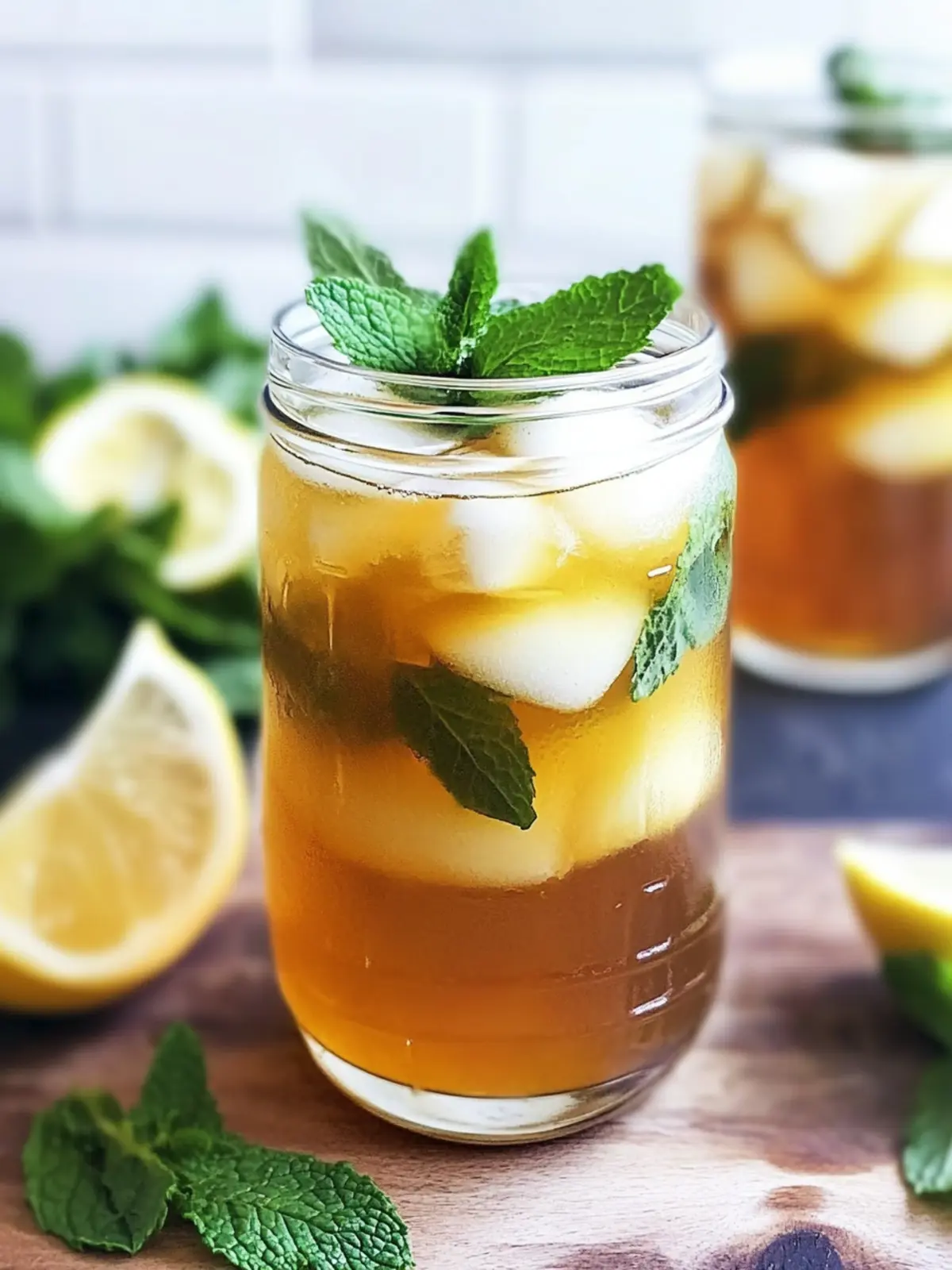 Honey Mint Green Iced Tea