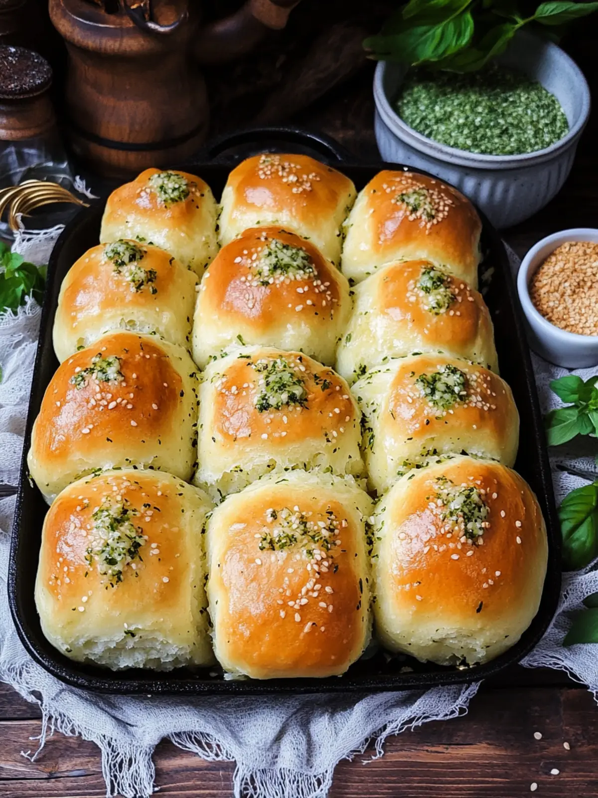 Herbed Potato Rolls