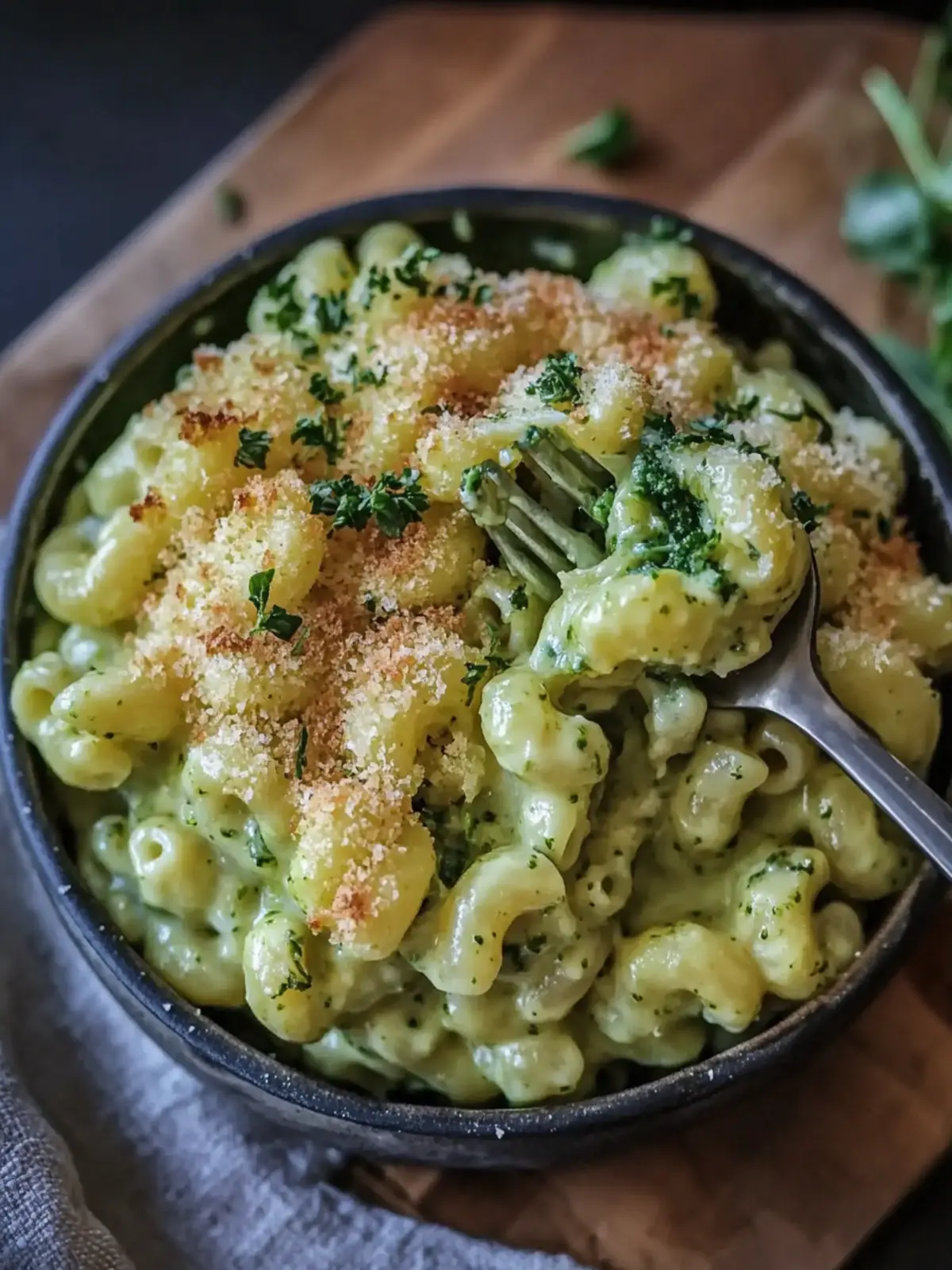Green Mac & Cheese
