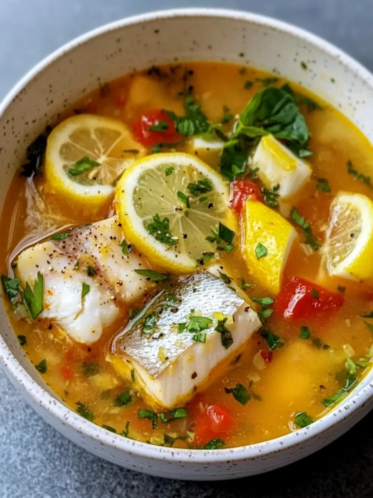 Spicy Lemon Fish Soup