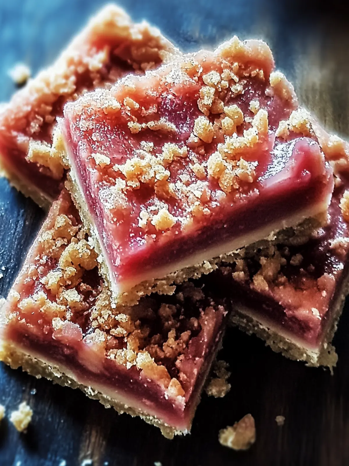 Tangy Rhubarb Bliss Bars
