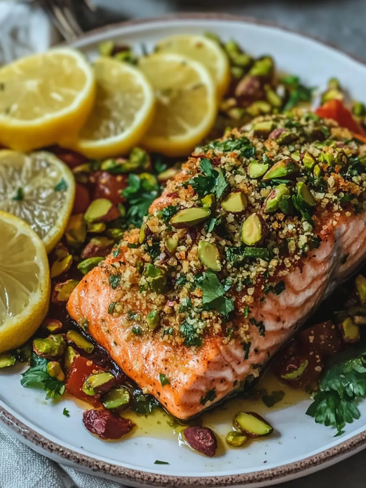 Pistachio Crusted Salmon