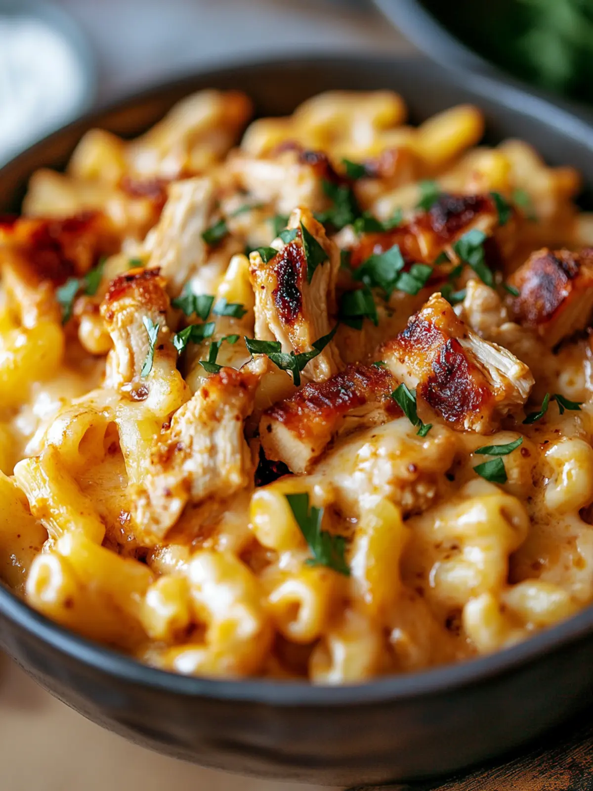 BBQ Chicken Mac and Cheese