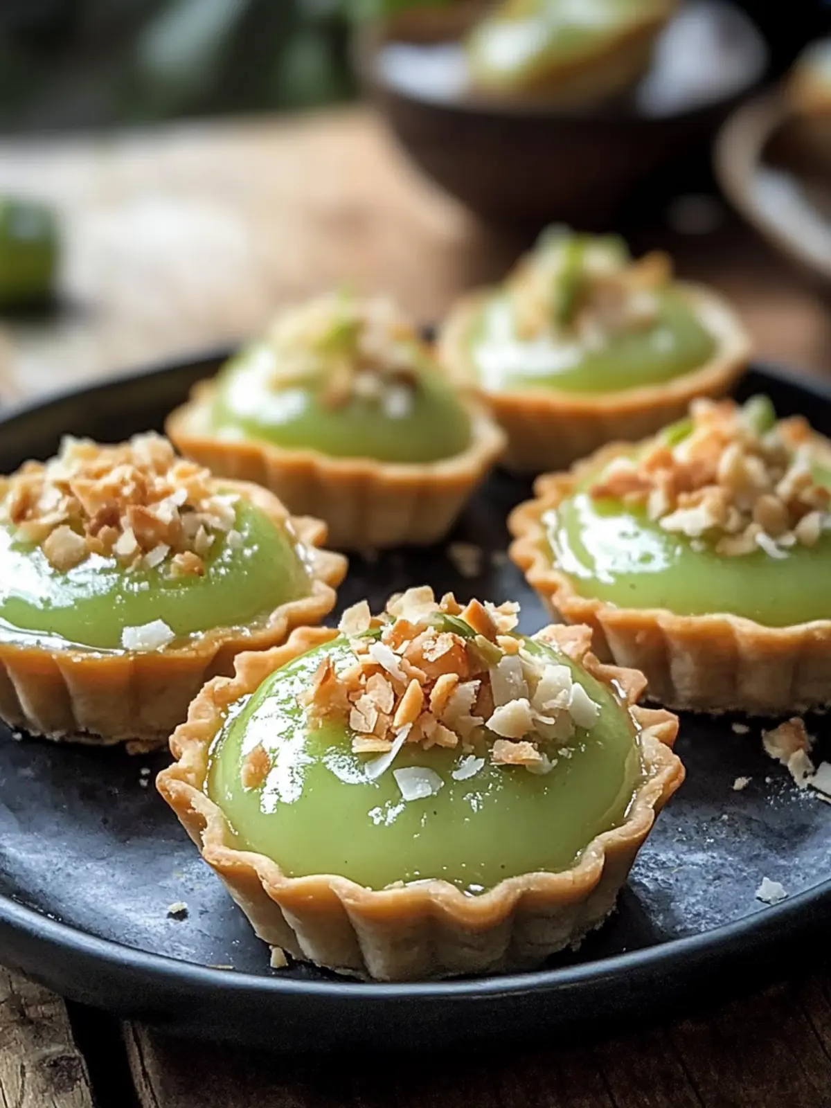 Thai Pandan Coconut Tarts