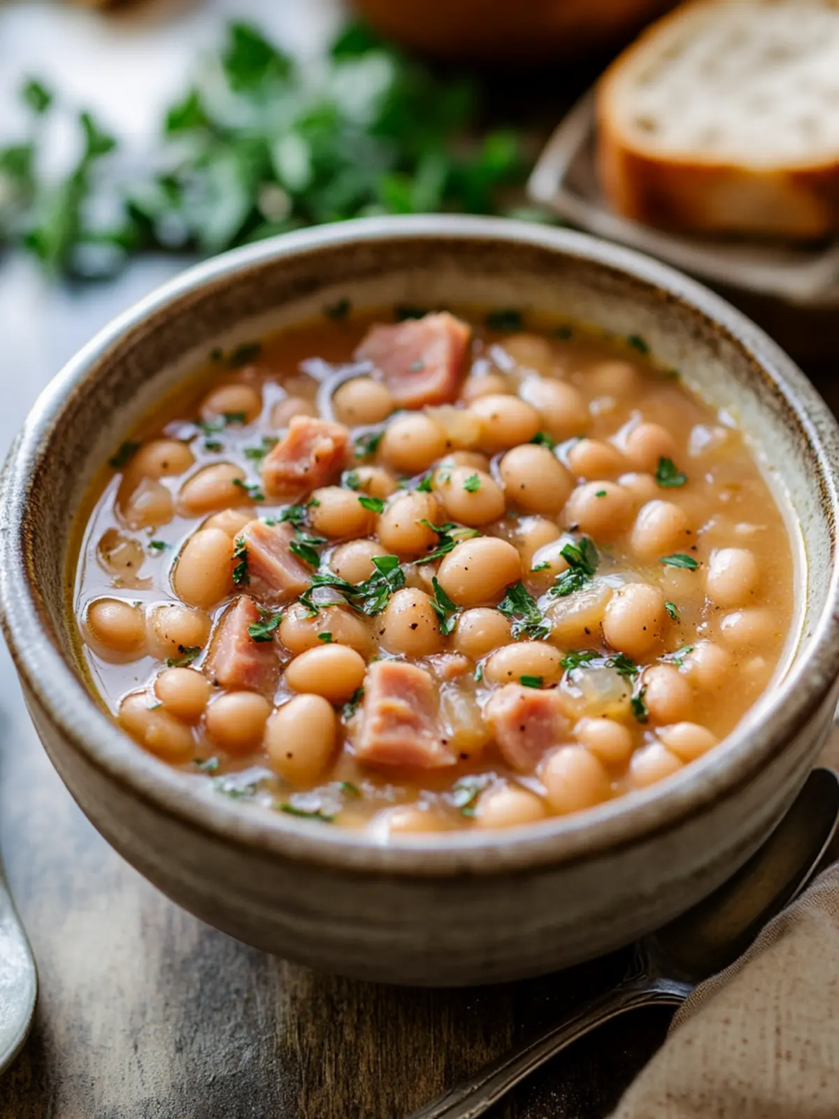 Protein-Rich Ham & Bean Soup