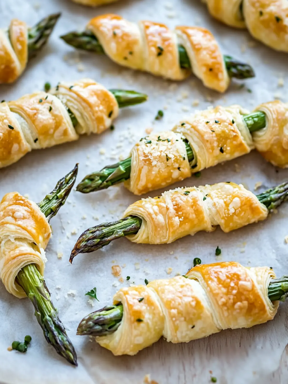 Parmesan Asparagus Pastry Twists