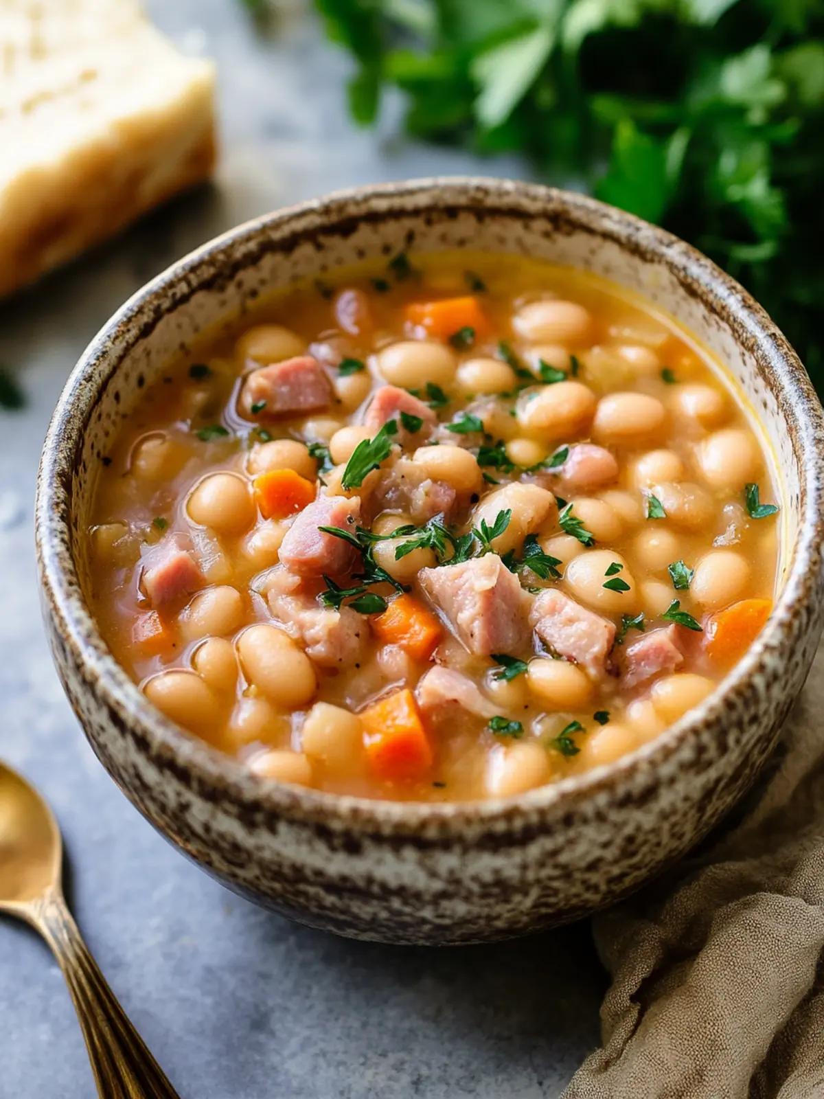 Protein-Rich Ham & Bean Soup