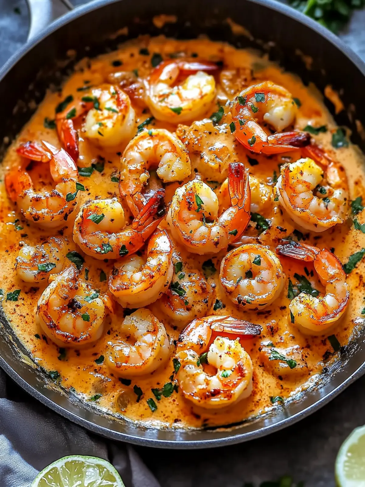 Creamy Garlic-Paprika Shrimp Skillet
