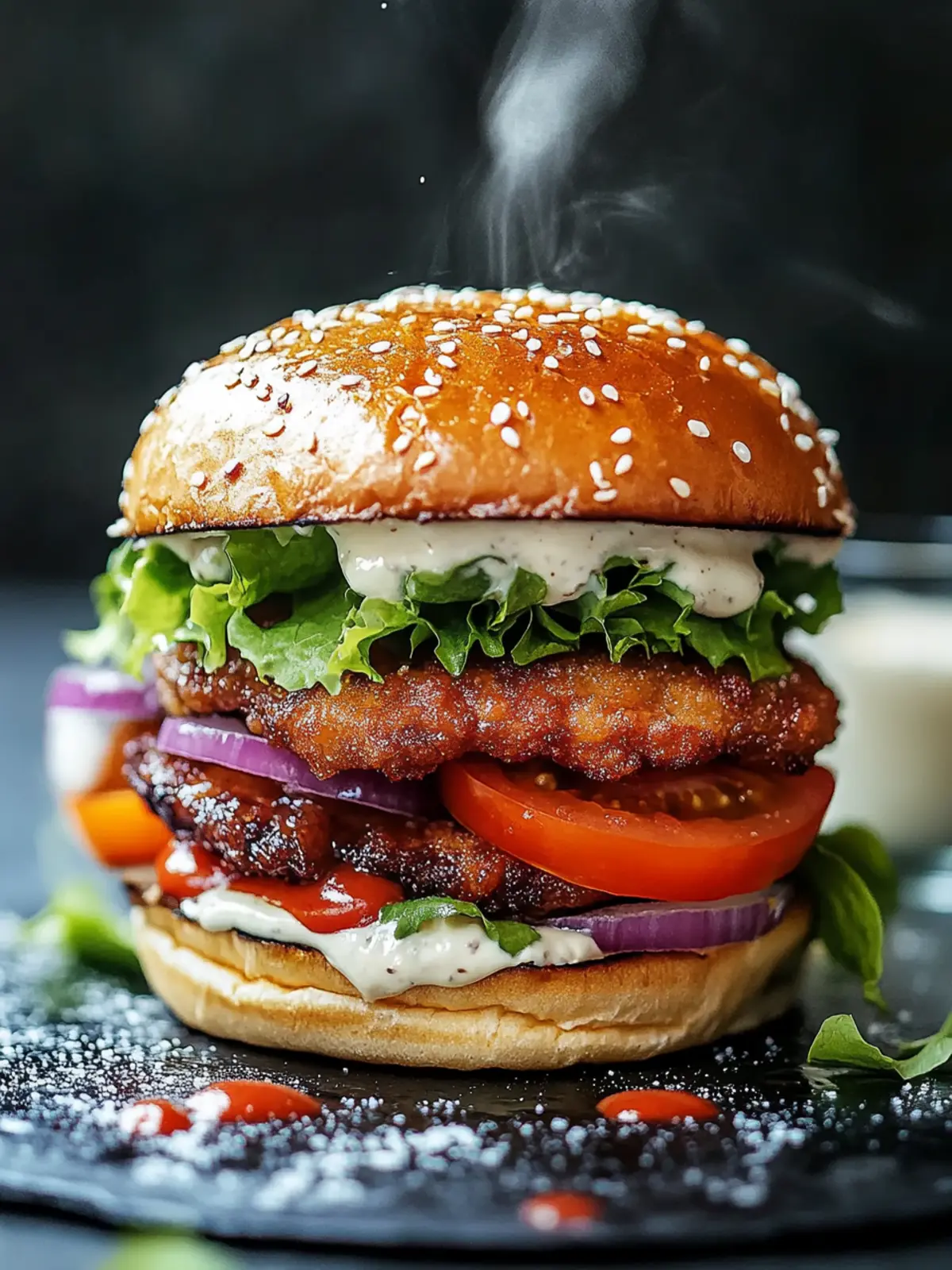 Sticky Crispy Kipburger