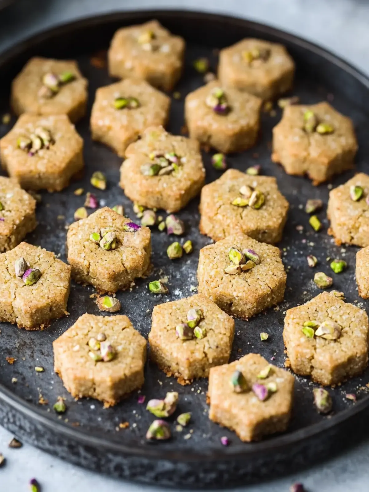 Persian Chickpea Cookies with Pistachio