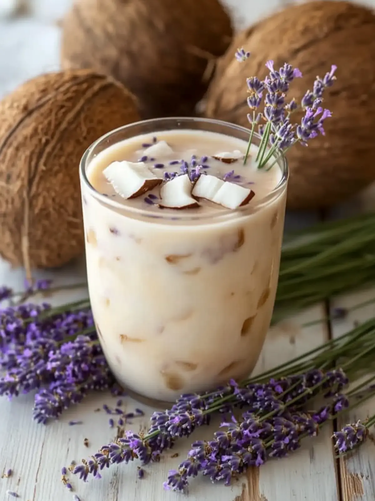 Lavender Coconut Iced Latte