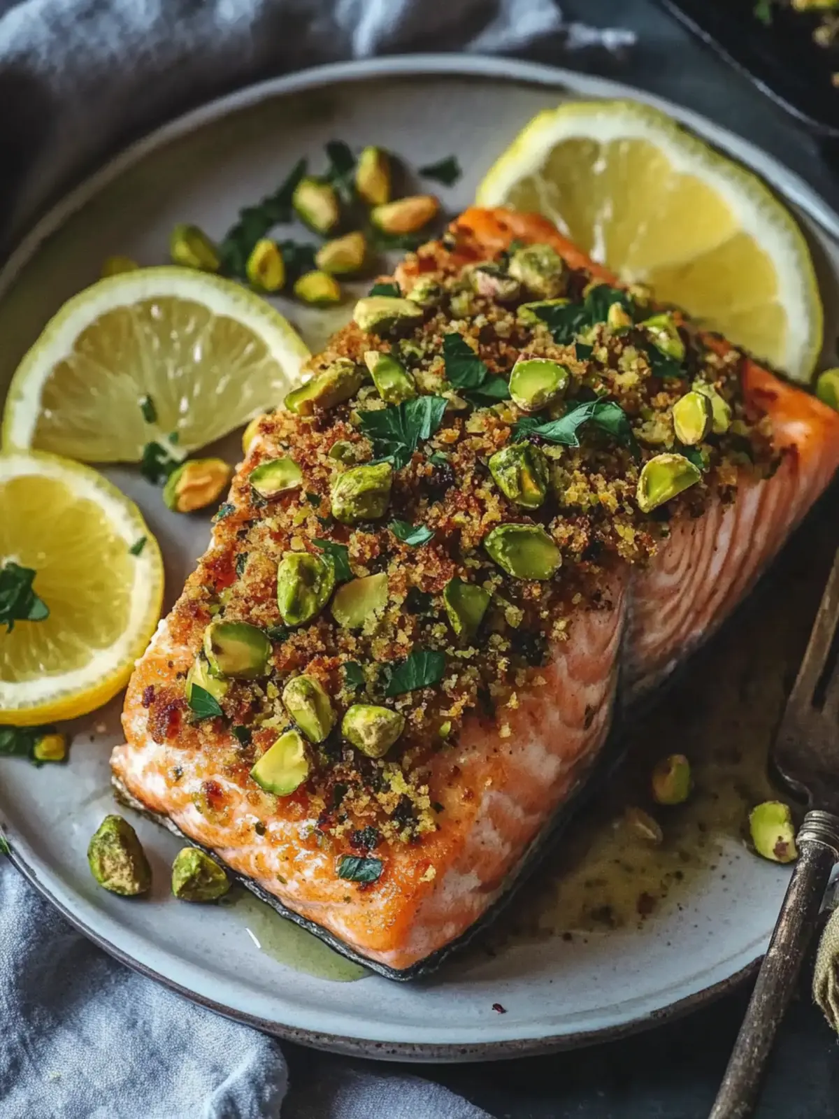 Pistachio Crusted Salmon