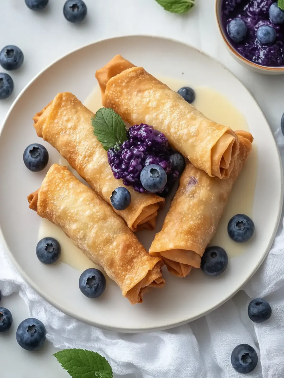 Blueberry Egg Rolls