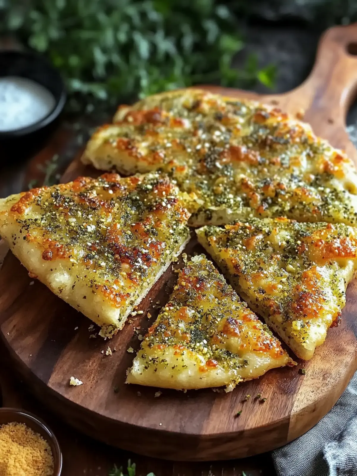 Crispy Za’atar Manakish Flatbread