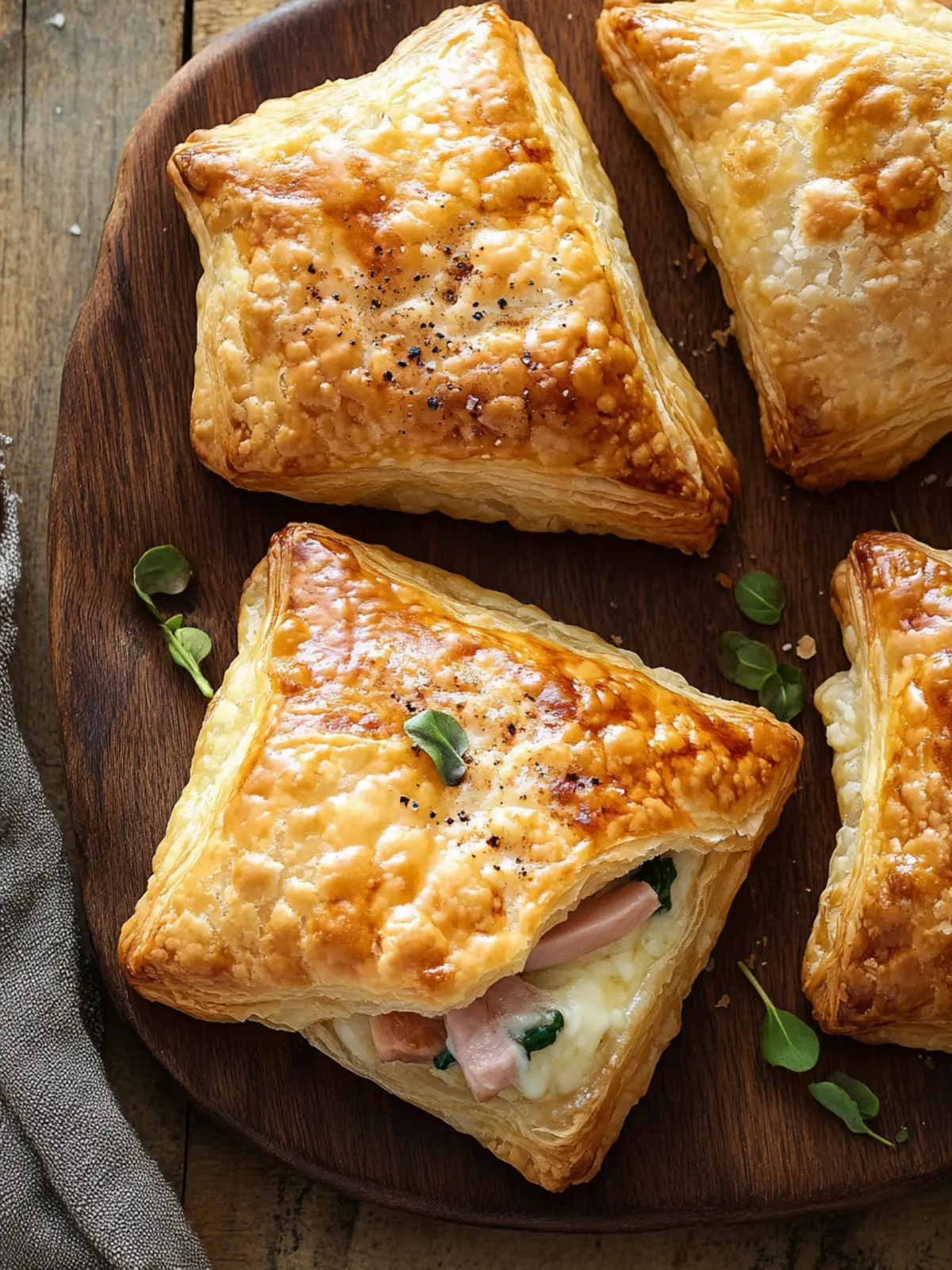 Ham and Cheese Puff Pastry