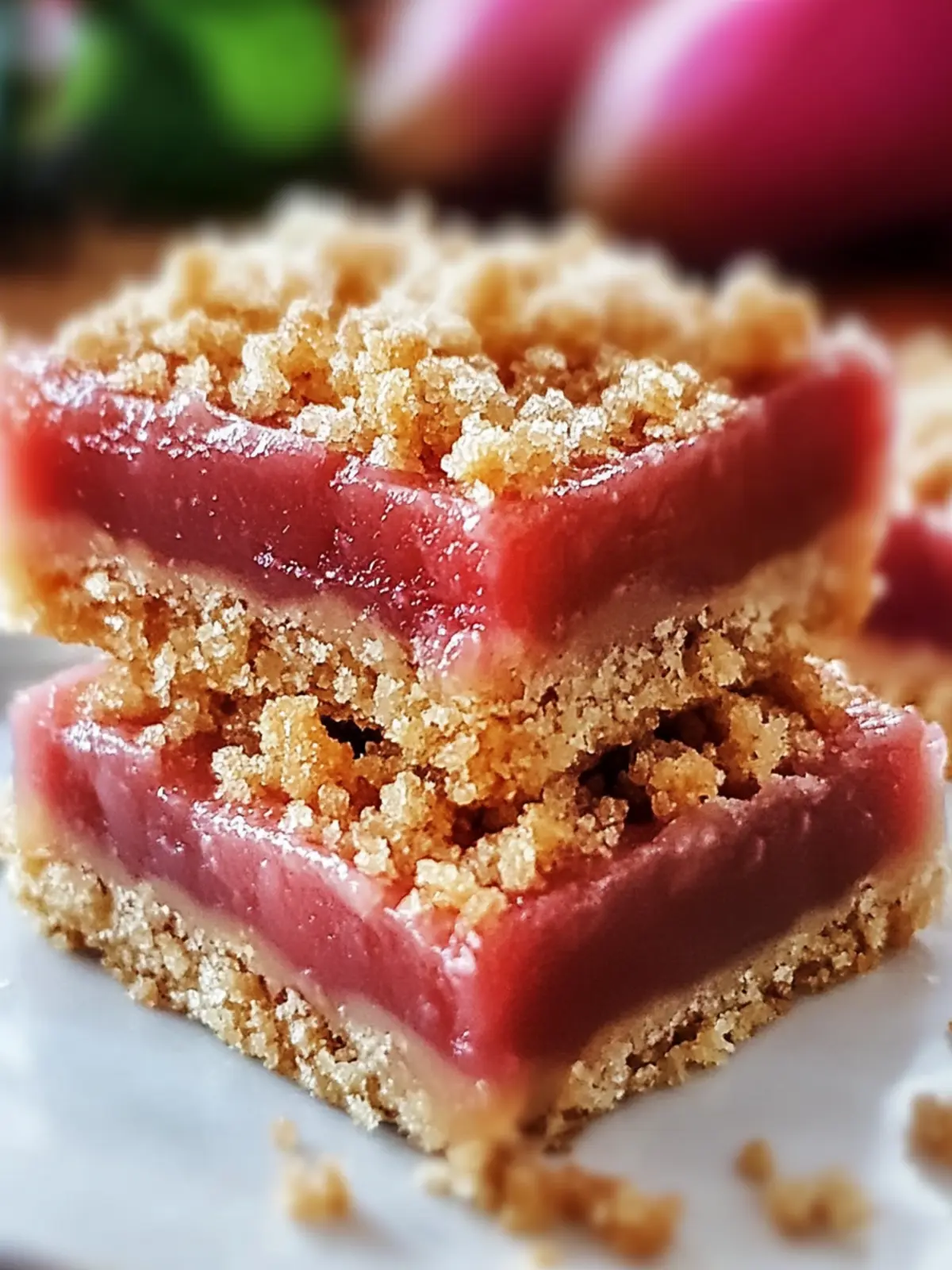 Tangy Rhubarb Bliss Bars