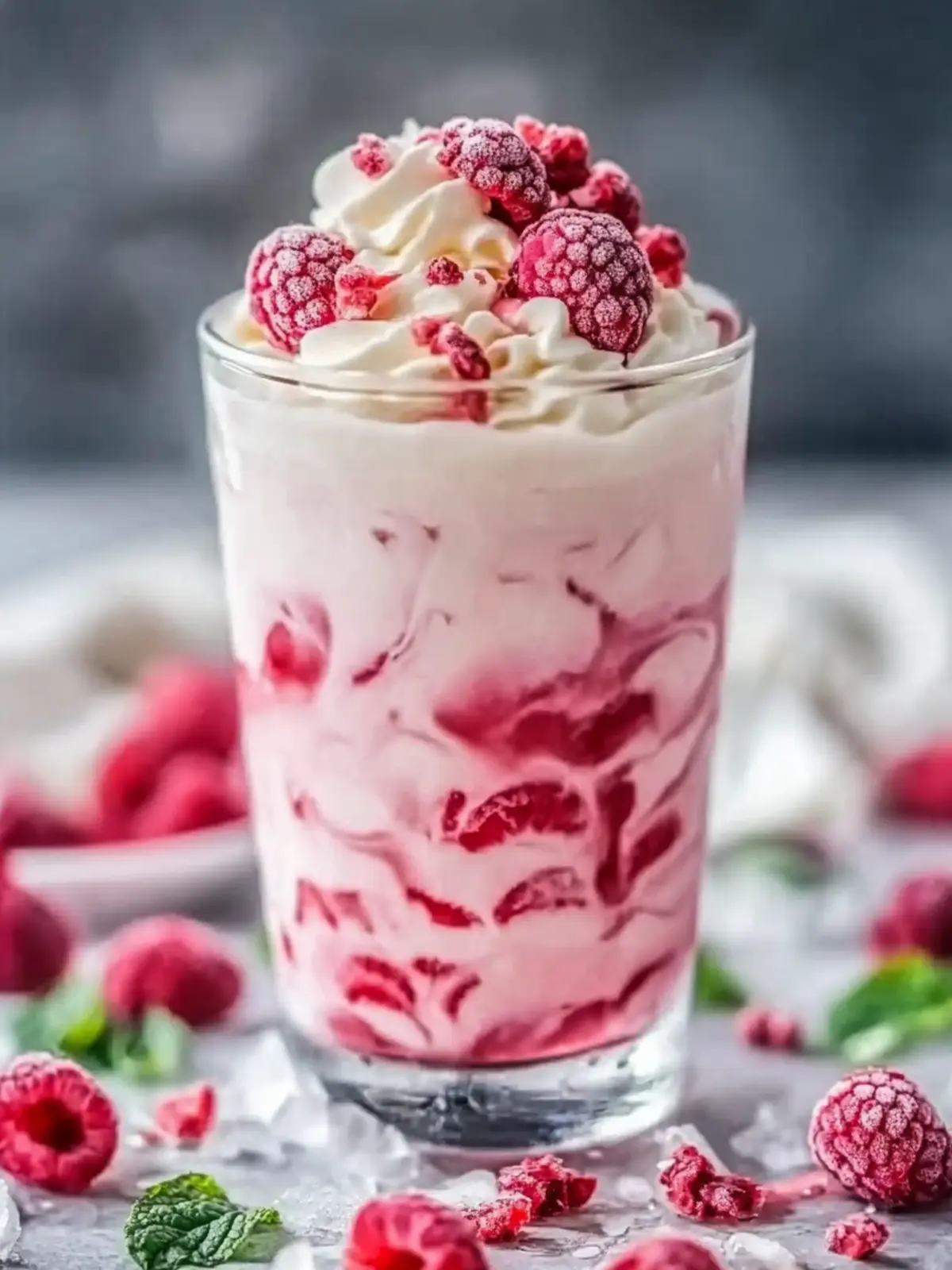 Vanilla Raspberry Iced Latte
