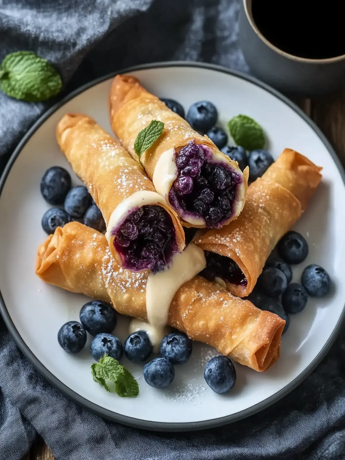 Blueberry Egg Rolls