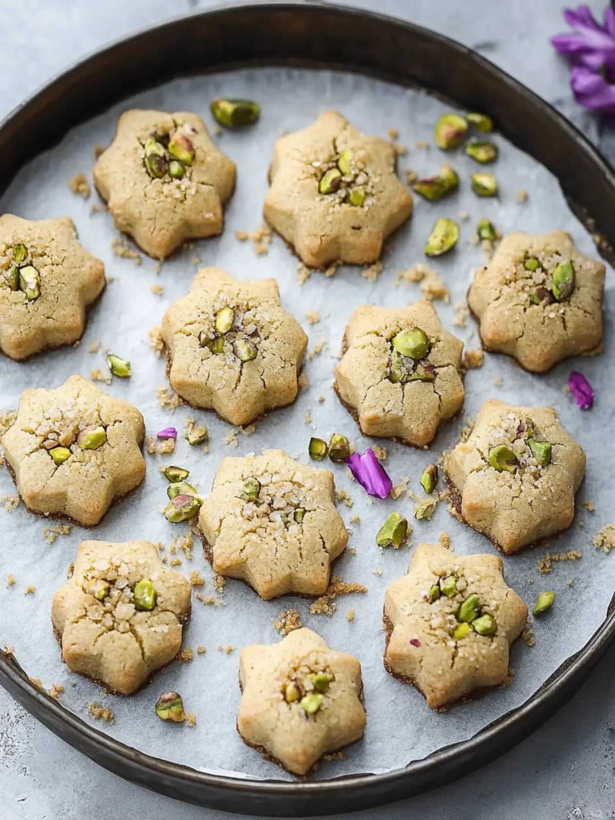Persian Chickpea Cookies with Pistachio