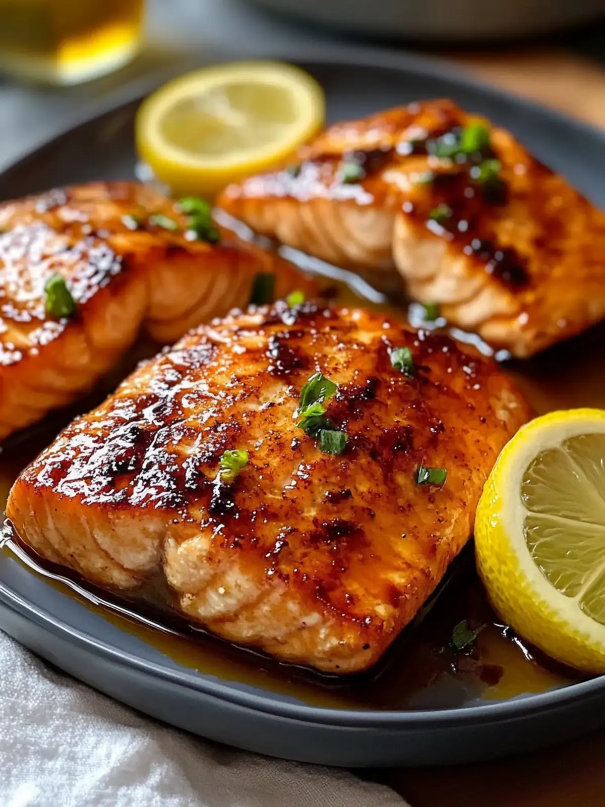Air Fryer Honey Lemon Salmon