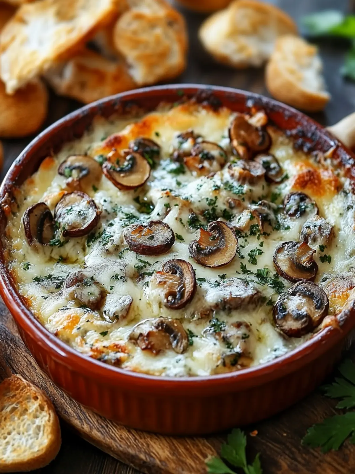 Stuffed Mushroom Dip