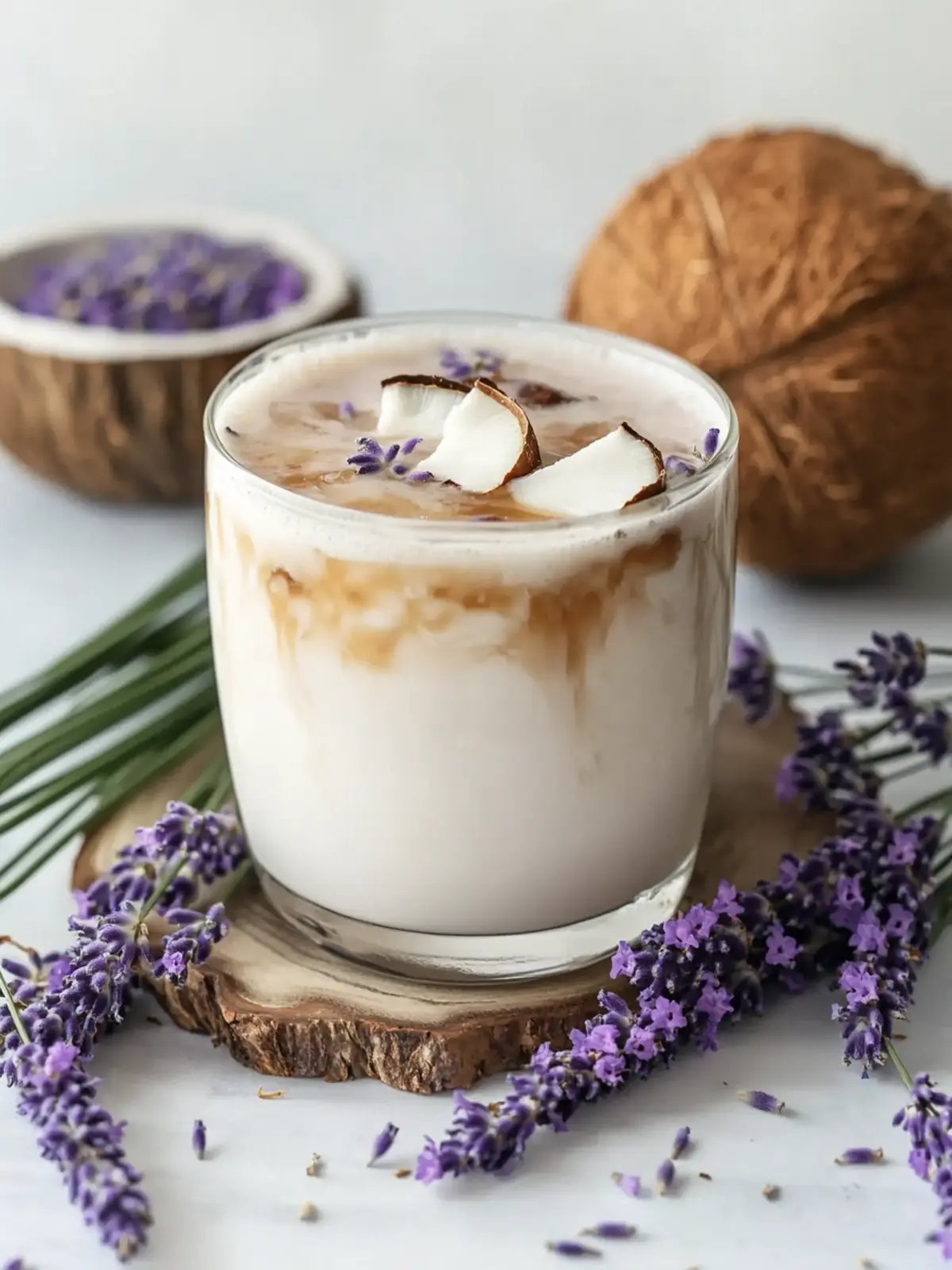 Lavender Coconut Iced Latte