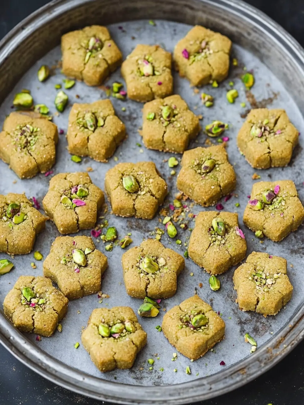 Persian Chickpea Cookies with Pistachio