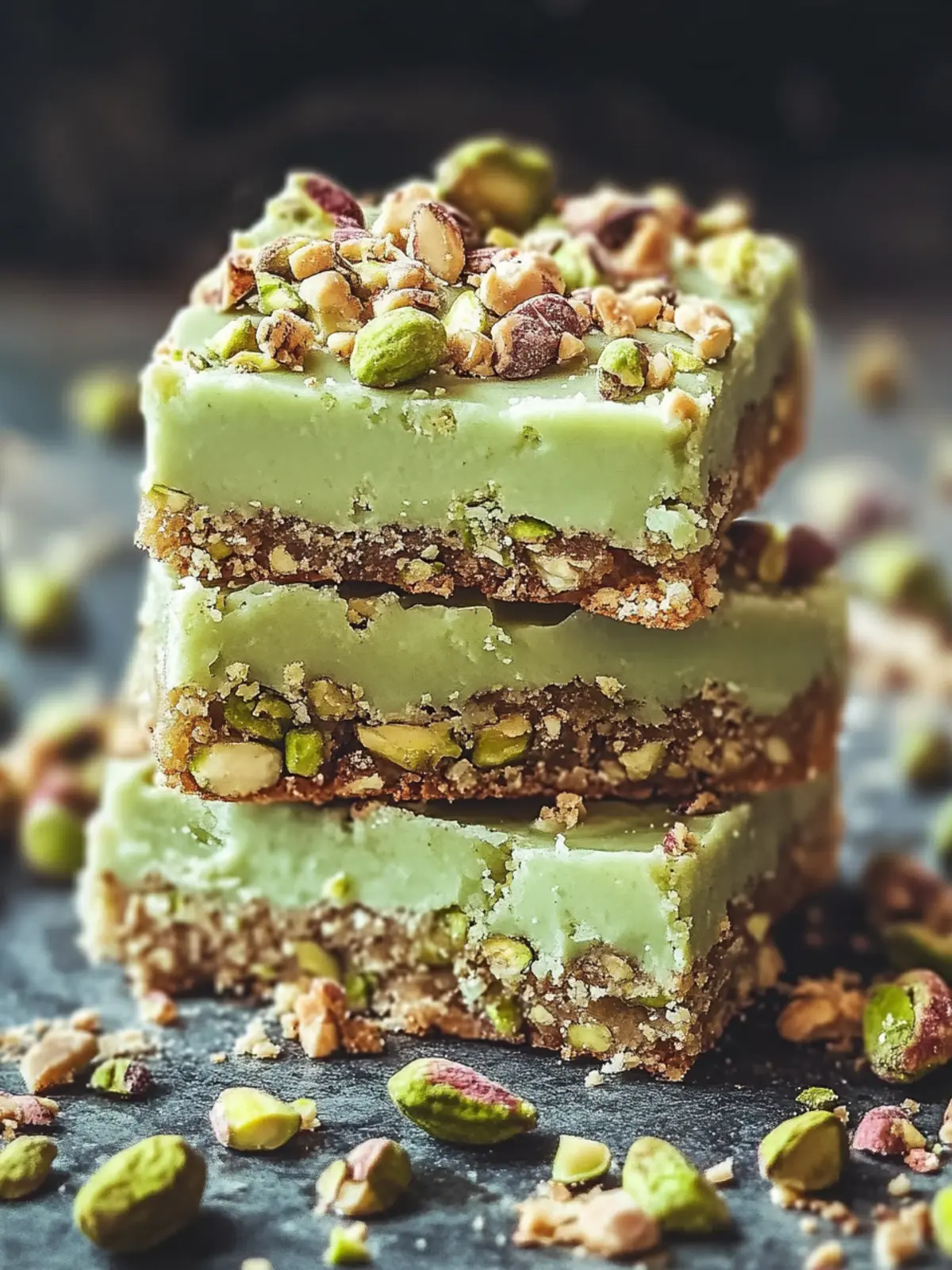 Pistachio Dream Cookie Bars