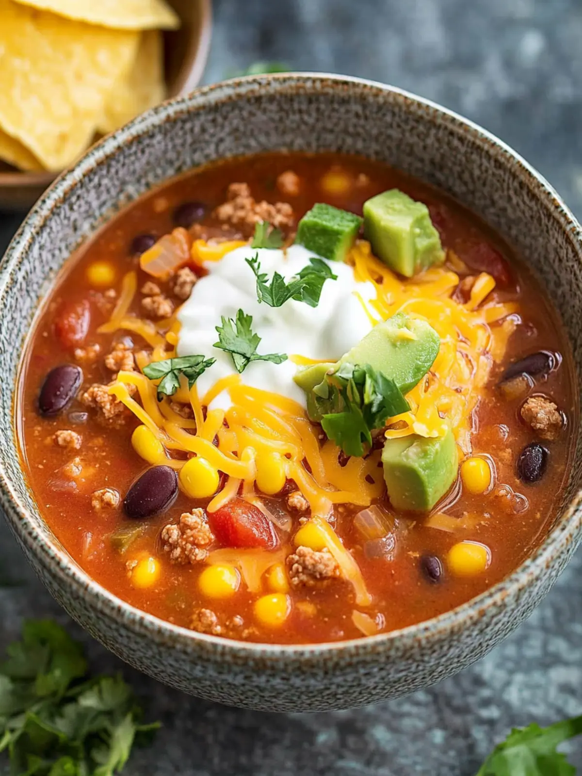 Paula Deen Taco Soup