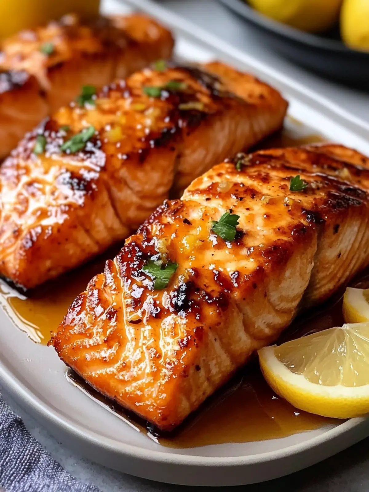 Air Fryer Honey Lemon Salmon