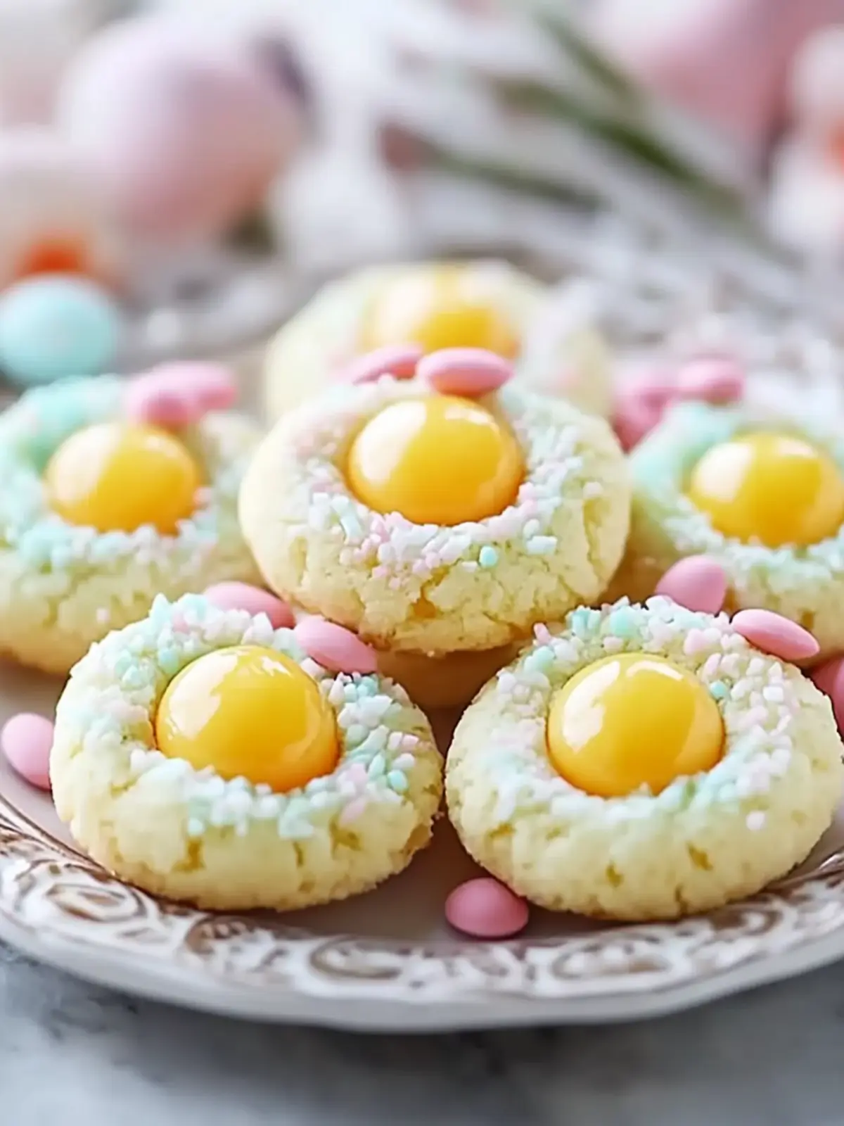 Easter Thumbprint Cookies