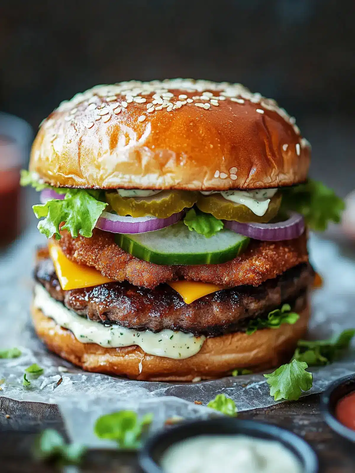 Sticky Crispy Kipburger