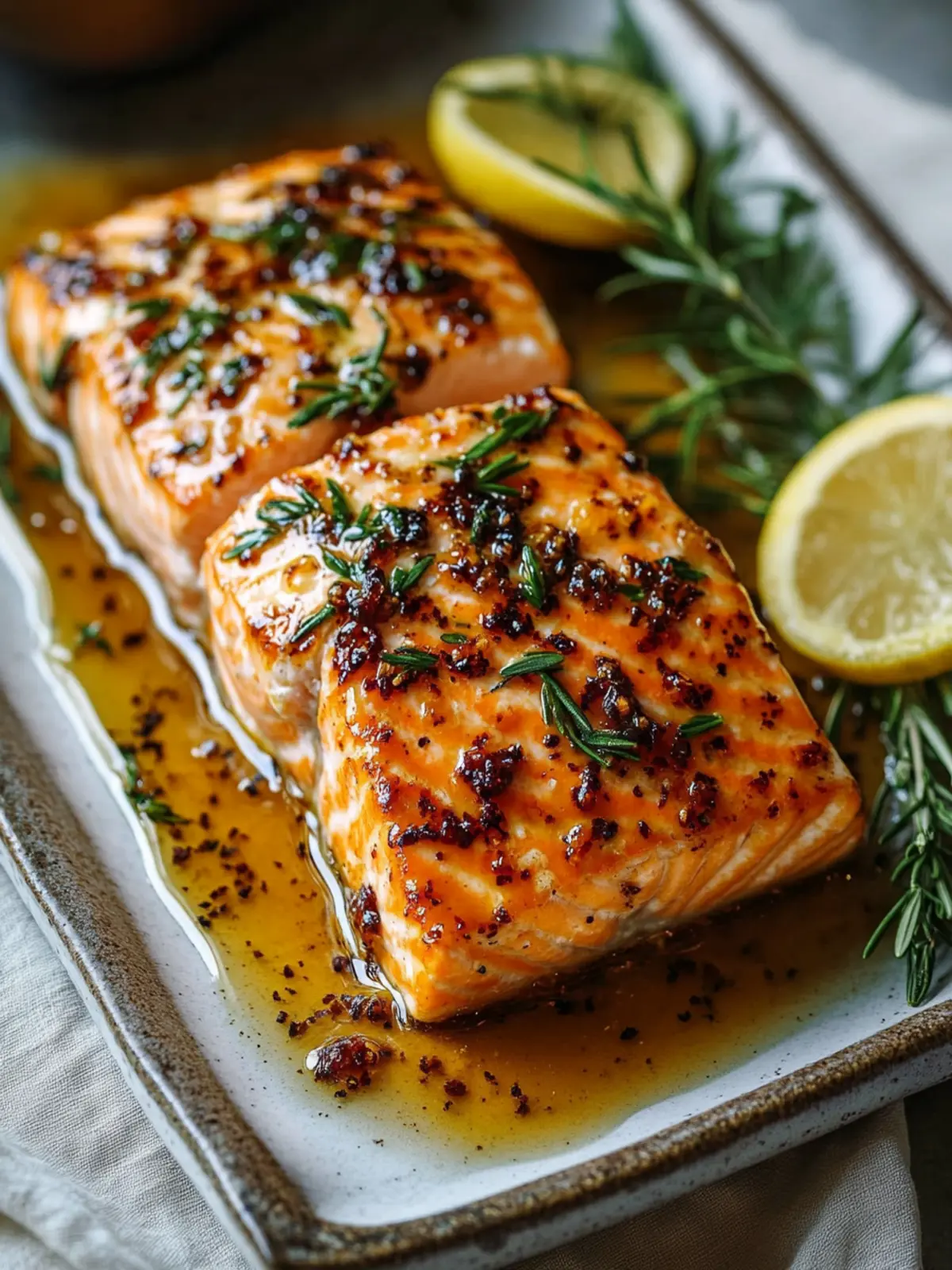 Oven-Baked Honey Mustard Salmon