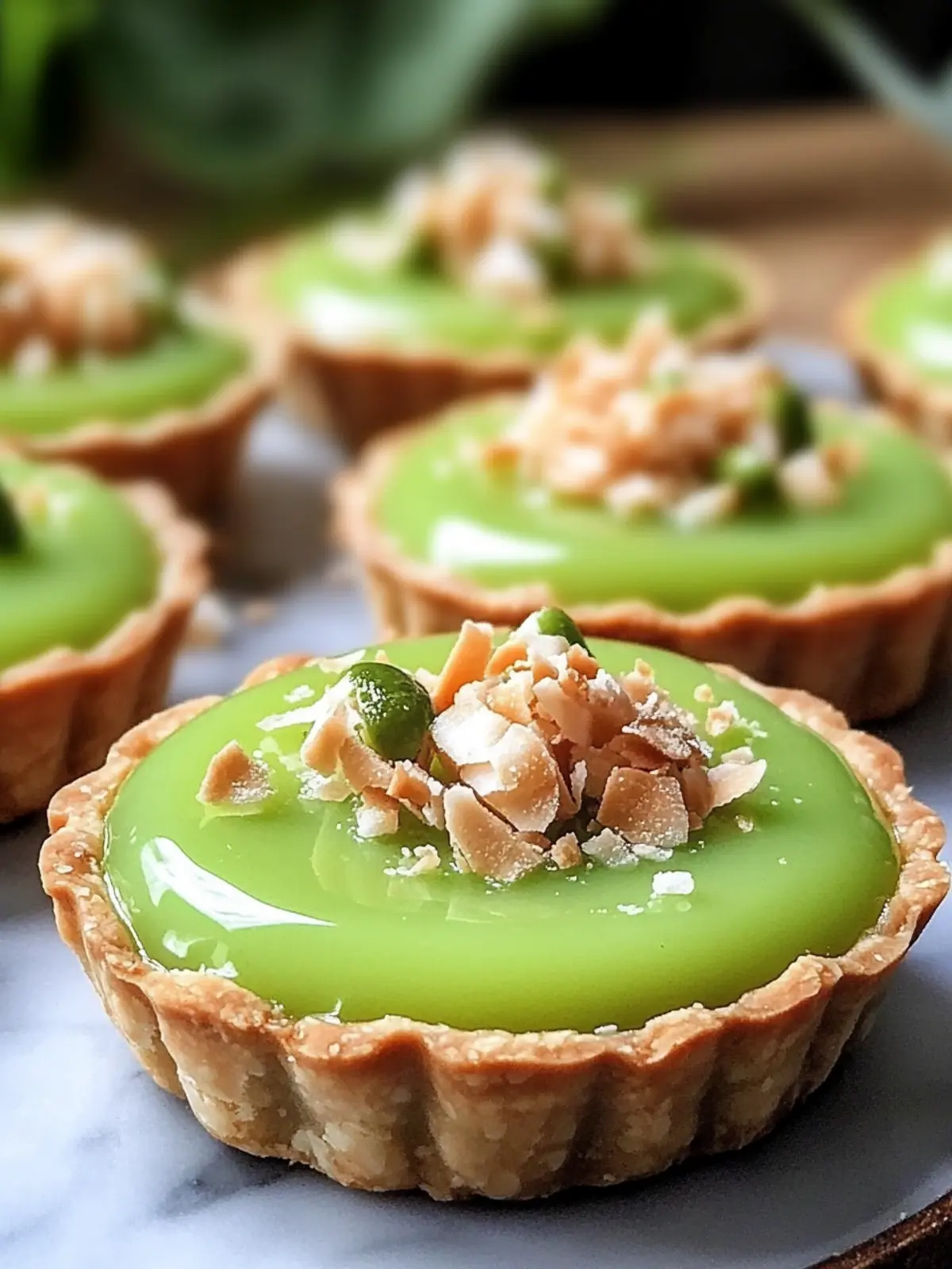 Thai Pandan Coconut Tarts