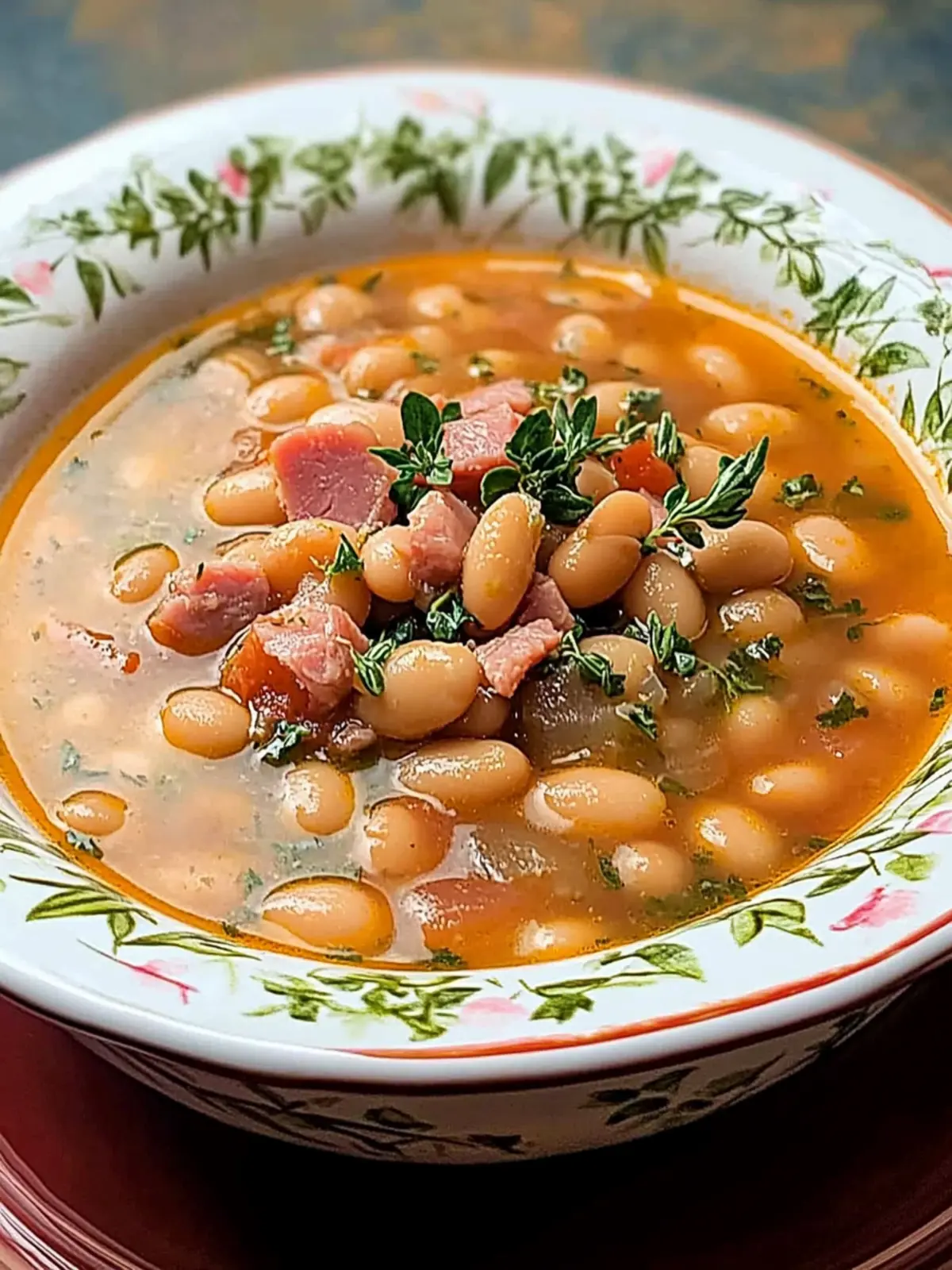 Crockpot Bean Soup with Ham Bone