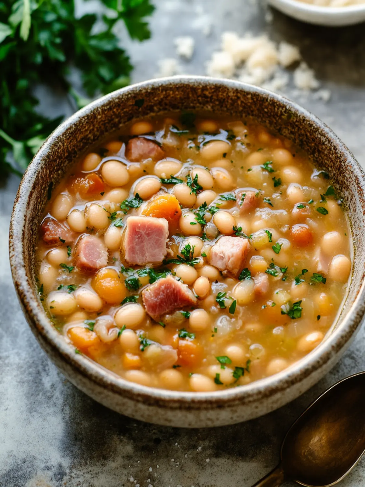 Protein-Rich Ham & Bean Soup