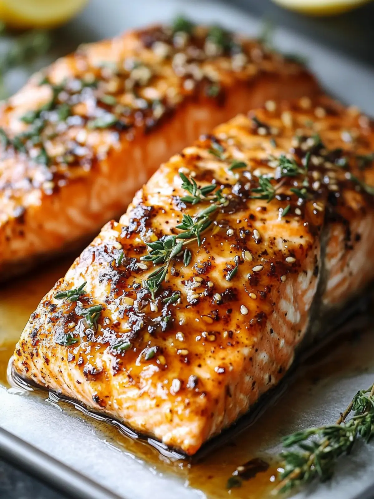 Oven-Baked Honey Mustard Salmon