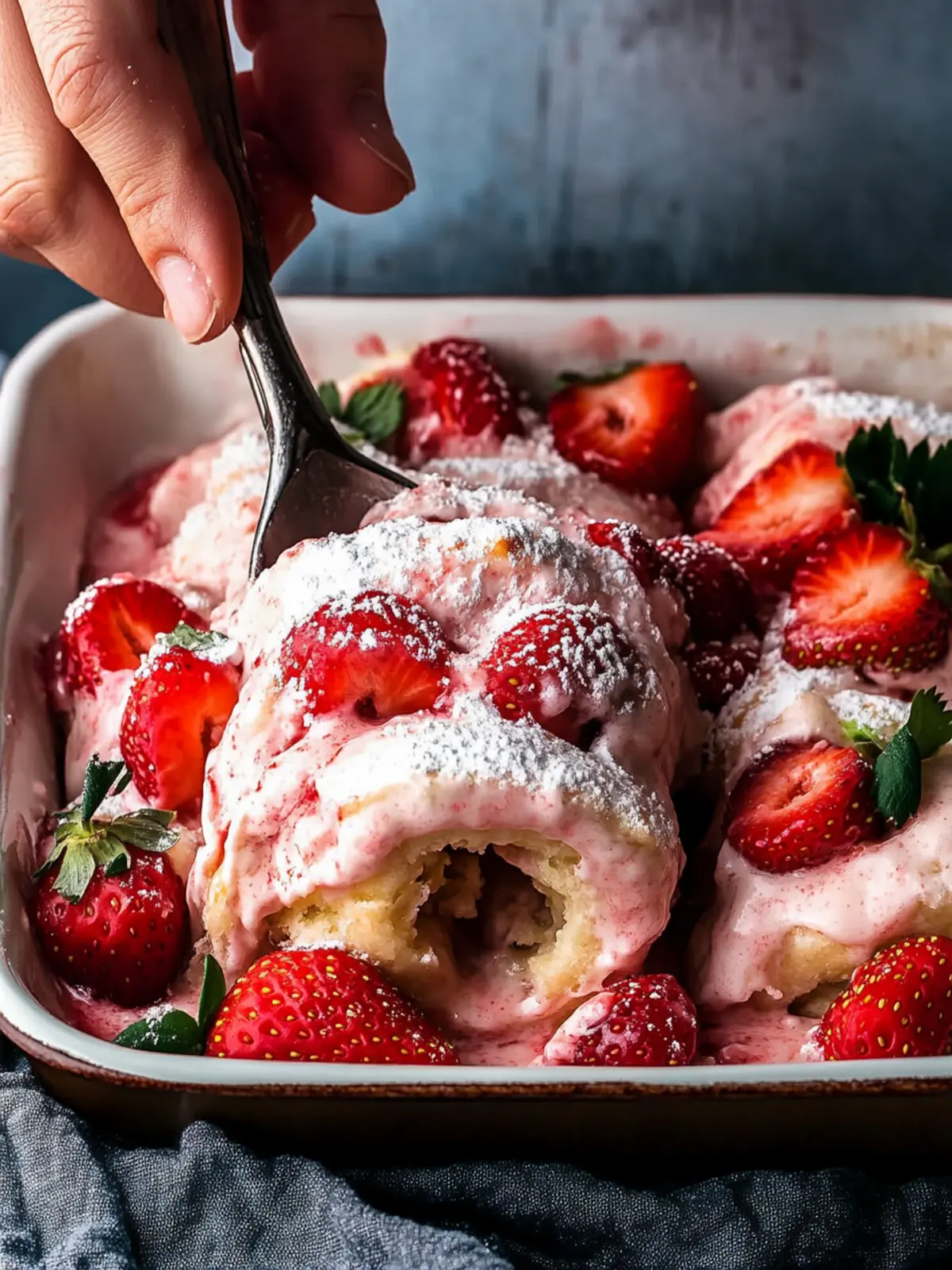 Sweet Strawberry Rolls