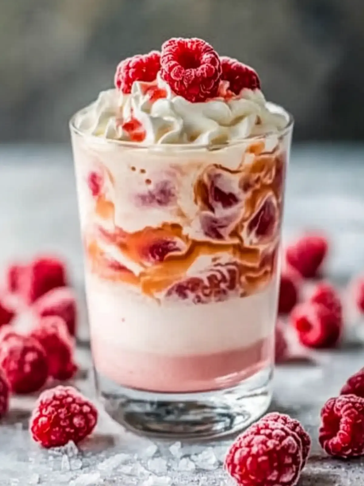 Vanilla Raspberry Iced Latte